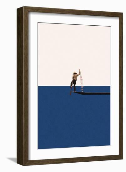 Fishing for compliments-Maarten Leon-Framed Giclee Print