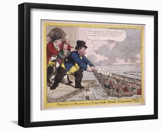 Fishing for Flats or a Drag from the Stock Exchange, 1806-C Williams-Framed Giclee Print