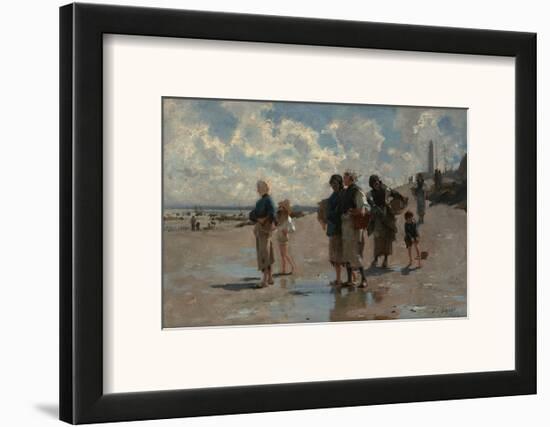 Fishing for Oysters at Cancale, c.1878-John Singer Sargent-Framed Art Print