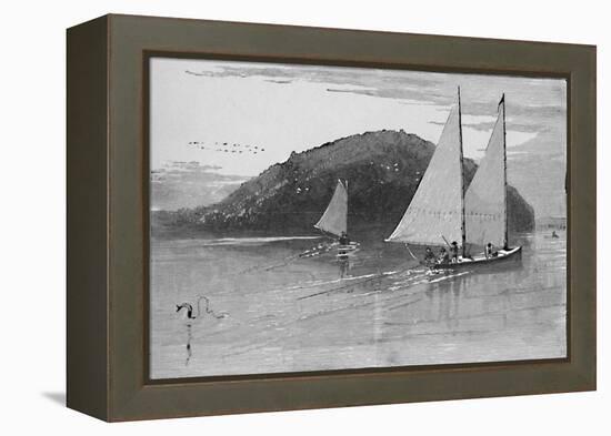 'Fishing from a sail-boat', 1883-Unknown-Framed Premier Image Canvas