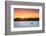 Fishing from boat on Soda Lake at sunset, Wyoming-Alan Majchrowicz-Framed Photographic Print