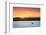 Fishing from boat on Soda Lake at sunset, Wyoming-Alan Majchrowicz-Framed Photographic Print