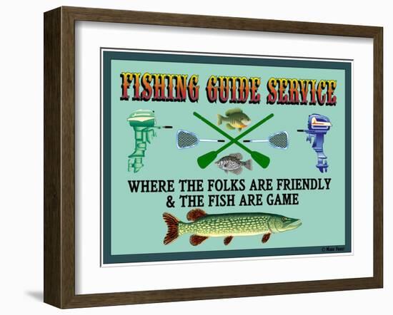 Fishing Guide Service 2-Mark Frost-Framed Giclee Print