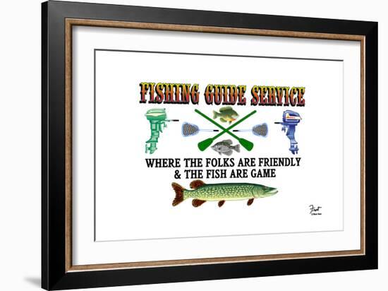 Fishing Guide Service-Mark Frost-Framed Giclee Print