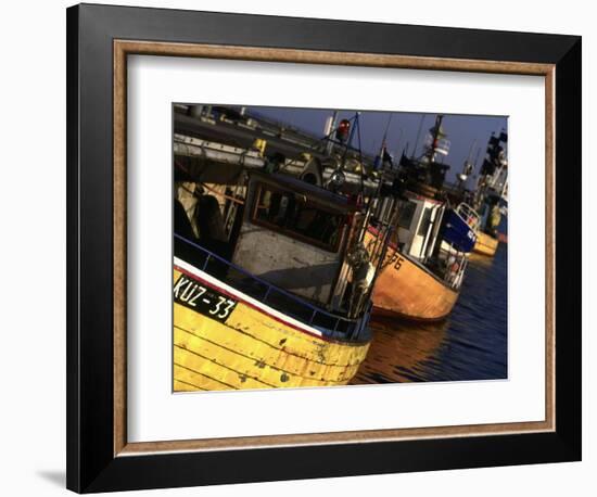 Fishing Harbor, Hel Peninsula, Pomerania, Poland-Walter Bibikow-Framed Photographic Print