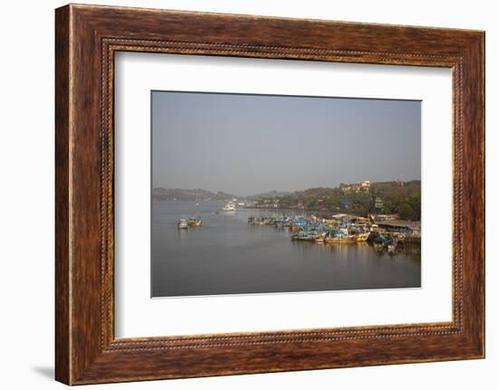 Fishing Harbour at Panjim, Goa, India, Asia-Yadid Levy-Framed Photographic Print