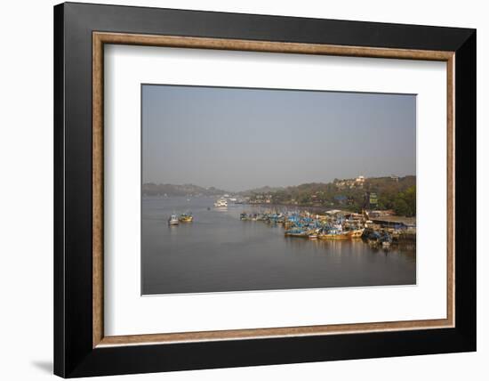 Fishing Harbour at Panjim, Goa, India, Asia-Yadid Levy-Framed Photographic Print