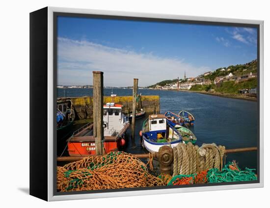 Fishing Harbour at the Pilot Boast Qauy, Cobh, County Cork, Ireland-null-Framed Premier Image Canvas