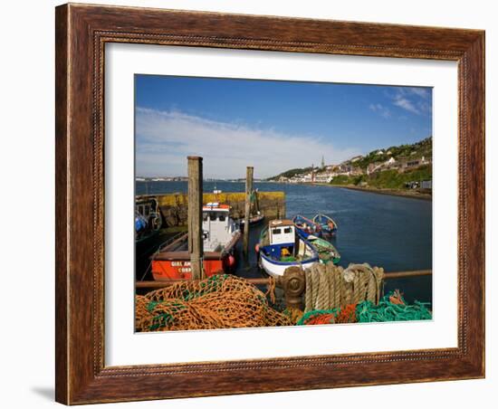 Fishing Harbour at the Pilot Boast Qauy, Cobh, County Cork, Ireland-null-Framed Photographic Print