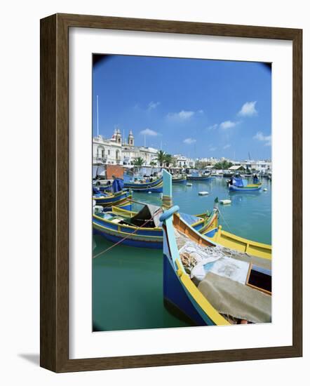 Fishing Harbour, Marsaxlokk, Malta, Mediterranean-Simon Harris-Framed Photographic Print