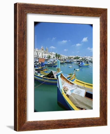 Fishing Harbour, Marsaxlokk, Malta, Mediterranean-Simon Harris-Framed Photographic Print