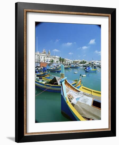 Fishing Harbour, Marsaxlokk, Malta, Mediterranean-Simon Harris-Framed Photographic Print