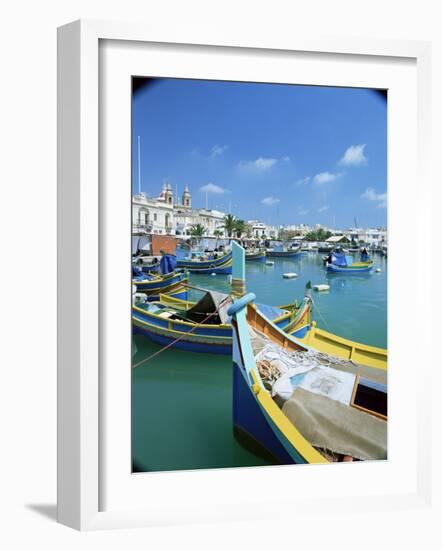 Fishing Harbour, Marsaxlokk, Malta, Mediterranean-Simon Harris-Framed Photographic Print