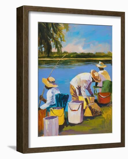 Fishing I-Jane Slivka-Framed Art Print