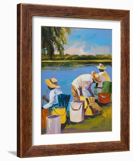 Fishing I-Jane Slivka-Framed Art Print