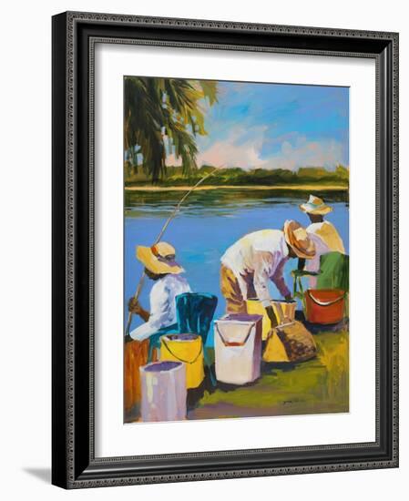 Fishing I-Jane Slivka-Framed Art Print