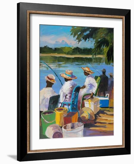 Fishing II-Jane Slivka-Framed Art Print