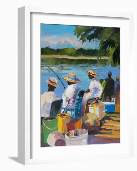 Fishing II-Jane Slivka-Framed Art Print