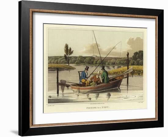 Fishing in a Punt-Henry Thomas Alken-Framed Giclee Print