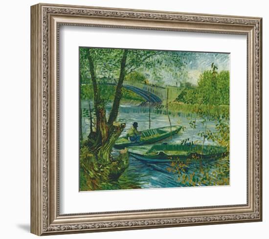 Fishing in the Spring, Pont de Clichy, c.1887-Vincent van Gogh-Framed Giclee Print