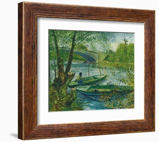 Fishing in the Spring, Pont de Clichy, c.1887-Vincent van Gogh-Framed Giclee Print