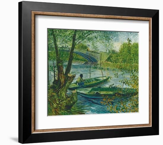 Fishing in the Spring, Pont de Clichy, c.1887-Vincent van Gogh-Framed Giclee Print