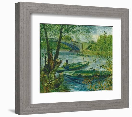 Fishing in the Spring, Pont de Clichy, c.1887-Vincent van Gogh-Framed Giclee Print