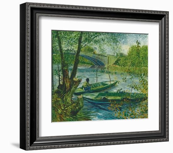 Fishing in the Spring, Pont de Clichy, c.1887-Vincent van Gogh-Framed Giclee Print