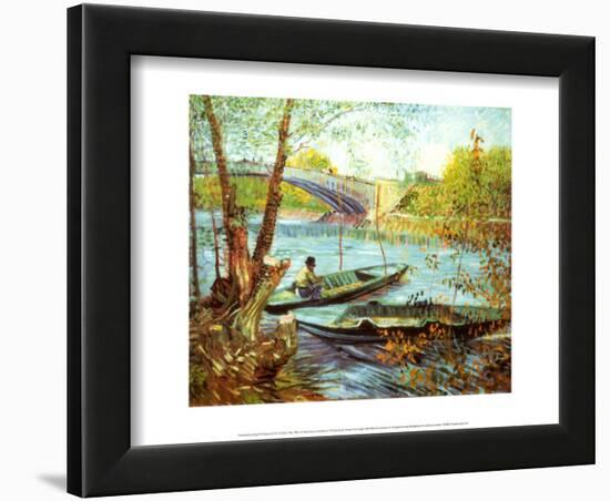 Fishing in the Spring, Pont de Clichy, c.1887-Vincent van Gogh-Framed Art Print