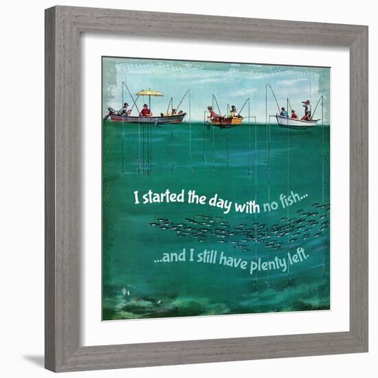 Fishing Irony-null-Framed Giclee Print