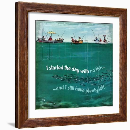 Fishing Irony-null-Framed Giclee Print
