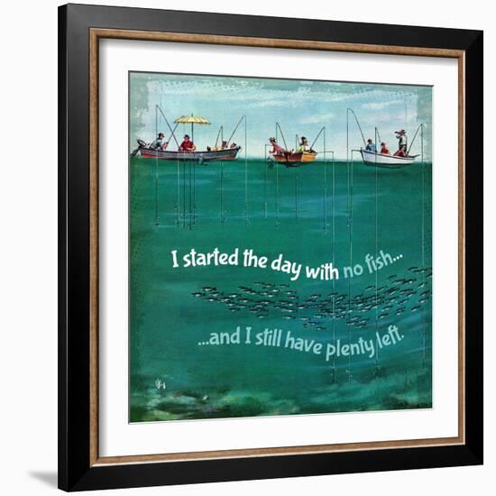 Fishing Irony-null-Framed Giclee Print