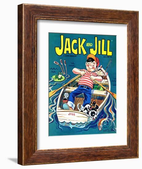 Fishing  - Jack and Jill, July 1967-Robert Jefferson-Framed Giclee Print