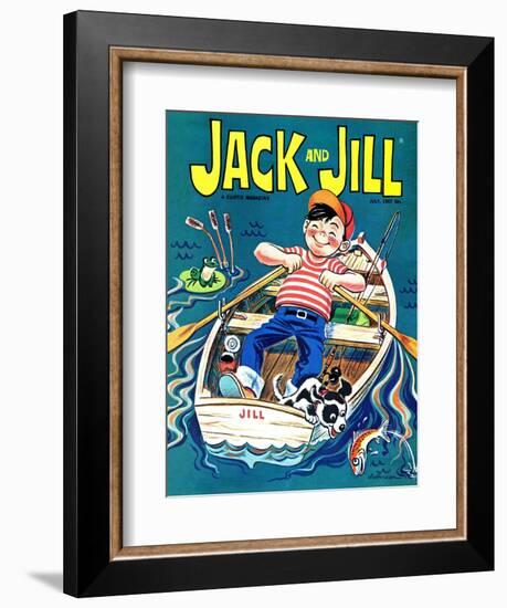 Fishing  - Jack and Jill, July 1967-Robert Jefferson-Framed Giclee Print