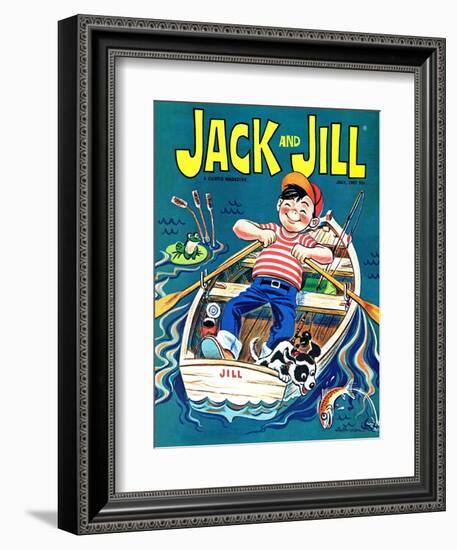 Fishing  - Jack and Jill, July 1967-Robert Jefferson-Framed Giclee Print