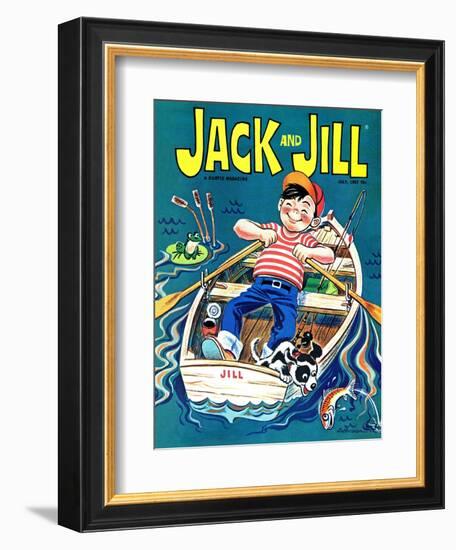 Fishing  - Jack and Jill, July 1967-Robert Jefferson-Framed Giclee Print