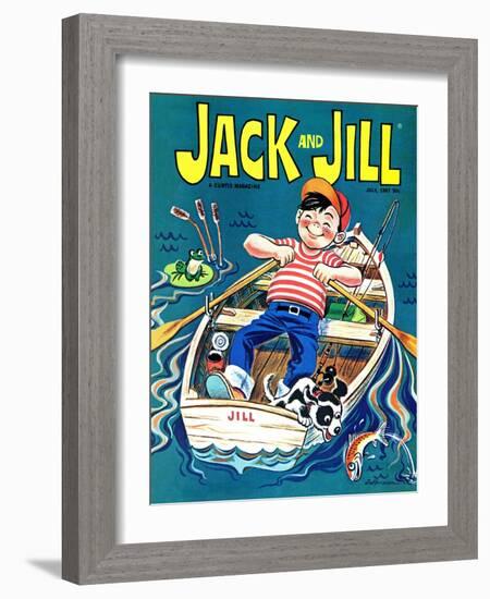 Fishing  - Jack and Jill, July 1967-Robert Jefferson-Framed Giclee Print