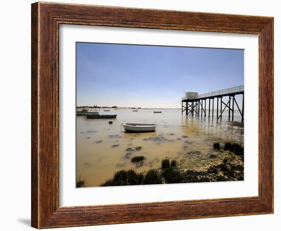 Fishing Jetty, Fouras, Charente-Maritime, France, Europe-Peter Richardson-Framed Photographic Print