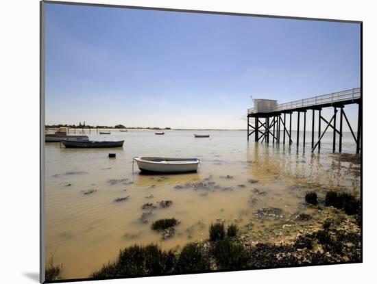 Fishing Jetty, Fouras, Charente-Maritime, France, Europe-Peter Richardson-Mounted Photographic Print