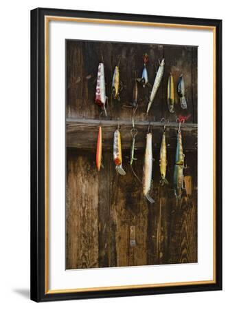 Fishing Lure Hanging on Wall, Sandham, Sweden' Photographic Print - BMJ