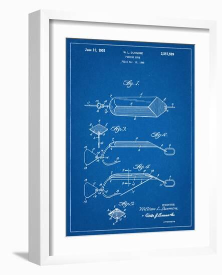 Fishing Lure Patent-null-Framed Art Print