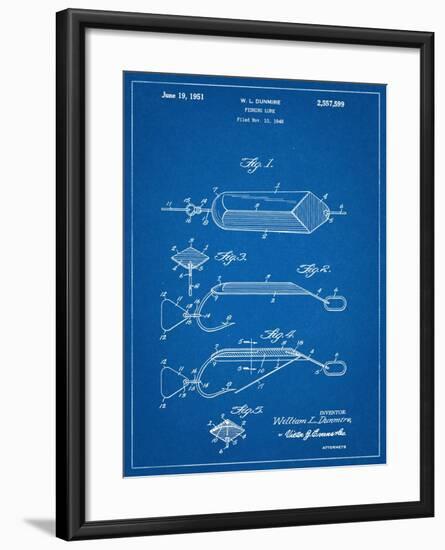 Fishing Lure Patent-null-Framed Art Print