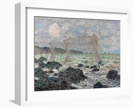 Fishing Nets, 1882-Claude Monet-Framed Giclee Print