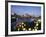 Fishing Nets and Houses at Harbor, Peggy's Cove, Nova Scotia, Canada-Greg Probst-Framed Photographic Print