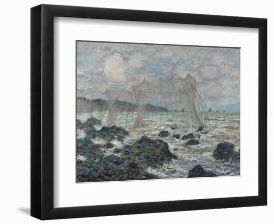 Fishing Nets at Pourville, 1882-Claude Monet-Framed Giclee Print