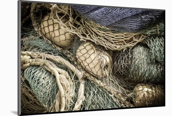 Fishing nets, Burano, Veneto, Italy-Russ Bishop-Mounted Photographic Print