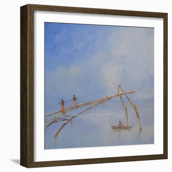 Fishing Nets Cochin, 1-Lincoln Seligman-Framed Giclee Print