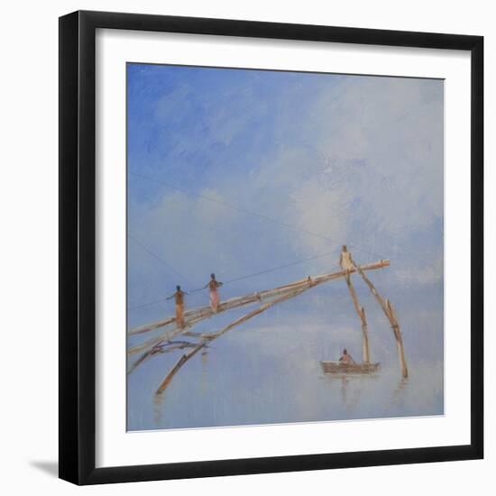 Fishing Nets Cochin, 1-Lincoln Seligman-Framed Giclee Print