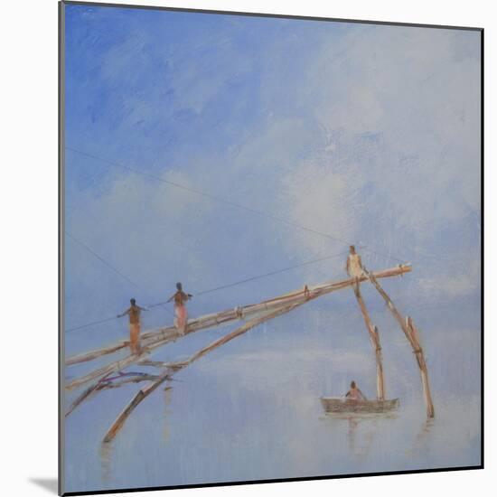 Fishing Nets Cochin, 1-Lincoln Seligman-Mounted Giclee Print