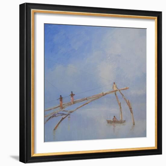 Fishing Nets Cochin, 1-Lincoln Seligman-Framed Giclee Print